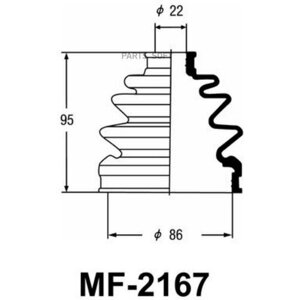 Пыльник шрус 86 x 95 x 22 masuma masuma MF2167 | цена за 1 шт