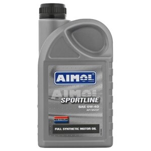 Синтетическое моторное масло Aimol Sportline 0W-40, 1 л