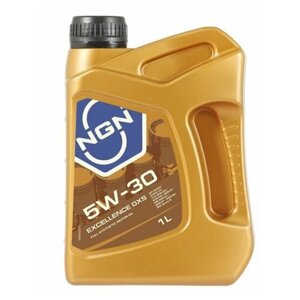 Синтетическое моторное масло NGN Excellence DXS 5W-30, 1 л, 1 шт.