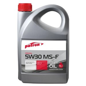 Синтетическое моторное масло PATRON Original 5W30 MS-F, 5 л, 1 шт.