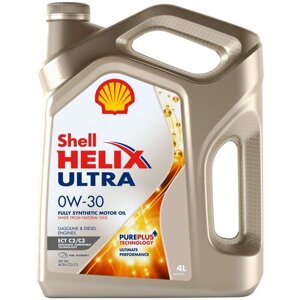 Синтетическое моторное масло SHELL Helix Ultra ECT C2/C3 0W-30, 4 л, 1 шт.
