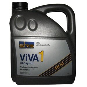 Синтетическое моторное масло SRS VIVA 1 Ecosynth 0W40, 4 л