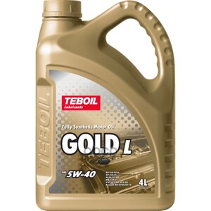 Teboil Teboil Gold L 5W-40 (4L) Масло Мот! Синт Api Sn/Sn Plus/Cf, Acea A3/B4, Vw 502.00/505.00