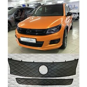 Утеплитель радиатора для Volkswagen Tiguan 2011-2017 Дизайн Ромбы