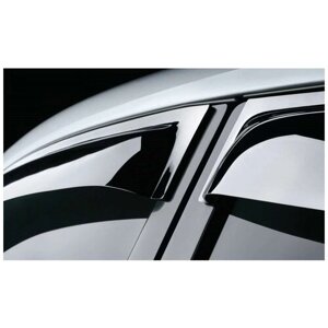 Ветровики SkyLine Honda Accord 2013-with chrome molding)