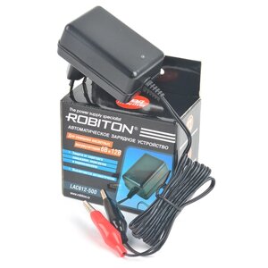 Зарядное устройство свинцово-кислотных аккумуляторов 6В и 12В, 0,5А Robiton LAC612-500