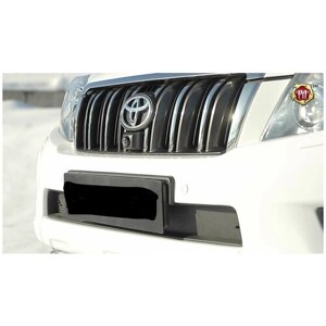 Зимняя заглушка решетки переднего бампера Toyota Land Cruiser Prado 150 2009-2013