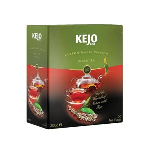 Чай черный Kejo Tea Ceylon Magic Passion 100 пакетиков