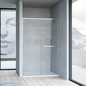 Душевая дверь в нишу Vincea Slim Soft 130 см, профиль хром, стекло прозрачное VDS-1SS130CL