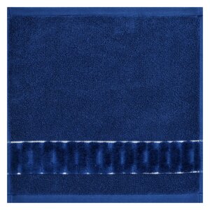 Махровое полотенце Cleanelly Esteta синее 30х30 см