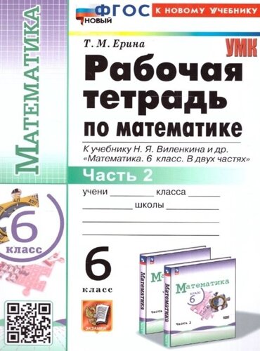 Математика. 6 класс. Рабочая тетрадь. Часть 2. К учебнику Н. Я. Виленкина и др. Математика. 6 класс. В двух частях