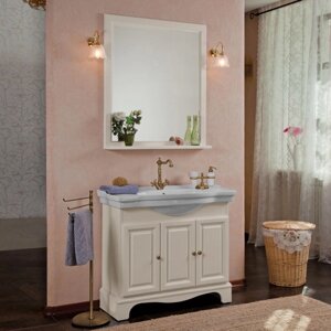 Мебель для ванной La Beaute Classic Michel 100 слоновая кость матовый, фурнитура бронза