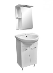 Мебель для ванной Stella Polar Волна 50, Зеркало-шкаф Винчи, правое SP-00000037+WH110243+SP-00000034