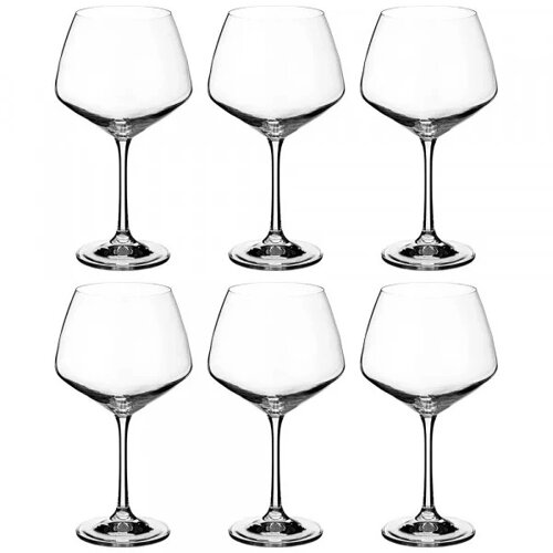 Набор бокалов Crystalex Жизель для вин без декора 580 мл 6 шт