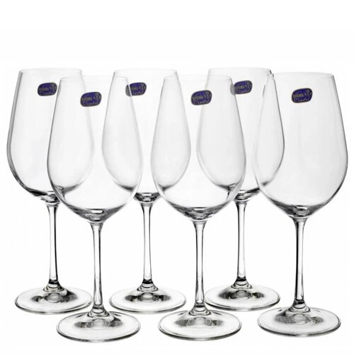 Набор бокалов для вина Crystalex виола 450 мл 6 шт