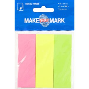 Набор самоклеящихся закладок «Make your mark», 3 блока