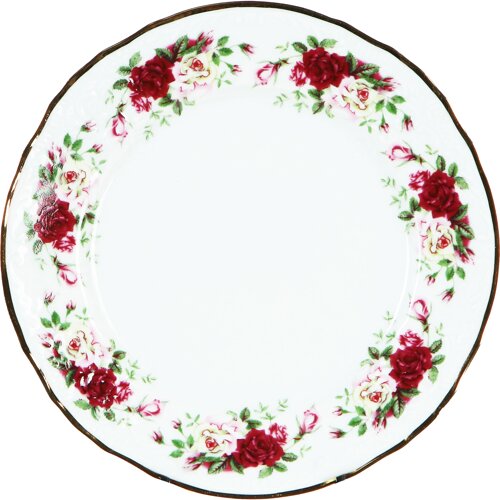 Набор тарелок мелких Bernadotte Английская роза 21 см 6 шт