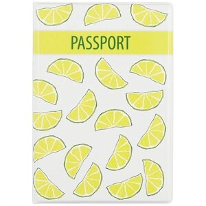 Обложка для паспорта Лимоны (ПВХ бокс)