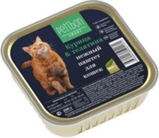 Petibon Smart / Консервы Петибон Смарт для кошек Паштет Курица & Телятина (цена за упаковку)