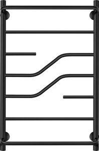 Полотенцесушитель электрический Secado Риволи СП 80x50, черный, R Риволи СП 80/50, электрический R, ЧЕРНЫЙ МАТОВЫЙ