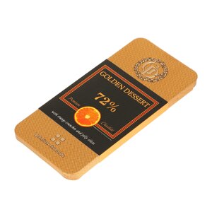 Шоколад горький GOLDEN DESSERT 72% с апельсином 100 г