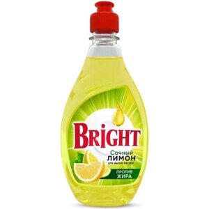 Средство для мытья посуды Bright Лимон 450 гр