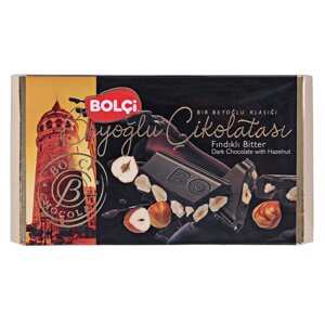 Тёмный шоколад Bolci с цельным фундуком, 150 г