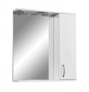 Зеркальный шкаф Stella Polar Фантазия 65/C подвесной, правый, с подсветкой, белый SP-00000225