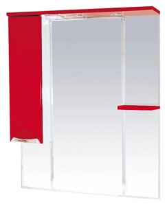 Зеркало-шкаф Misty Кристи 90 красный L П-Кри02090-041СвЛ