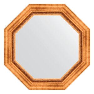Зеркало в багетной раме Evoform римское золото 88 мм 66,6х66,6 см