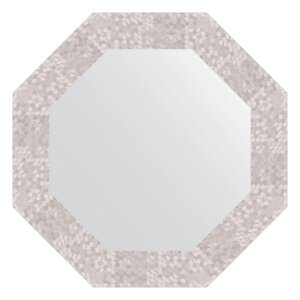 Зеркало в багетной раме Evoform соты алюминий 70 мм 53,0х53,0 см
