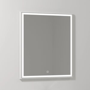Зеркало Vod-Ok Лайт 70 белое, с подсветкой /9175