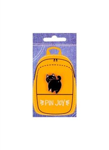 Значок Pin Joy Котик с хвостиком, черный