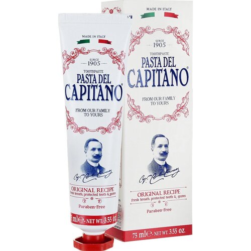 Зубная паста Pasta del Capitano Премиум, оригинальный рецепт, 75 мл
