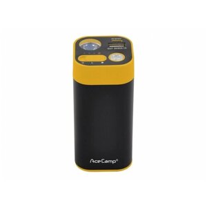 3-в-1 - AceCamp Внешний аккумулятор на 8800 мАч. с фонарём и ручной грелкой. Чёрный/жёлтый, 3196