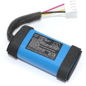 Аккумуляторная батарея (АКБ) CameronSino CS-JMF500XL для портативной акустики JBL Flip 5, 3.7В, 6800мАч, 25.16Вт, синий