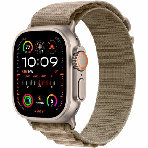 Apple Умные часы Apple Watch Ultra 2 49 мм Titanium Case with Alpine Loop L (Оливковый)