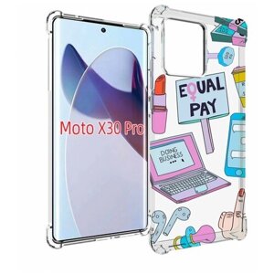 Чехол MyPads разные-штучки для Motorola Moto X30 Pro задняя-панель-накладка-бампер