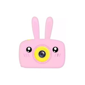 Детский фотоаппарат Развивающий детский цифровой фотоаппарат Зайчик розовый. Фотоаппарат игрушка 3 в 1: фото, видео, игры, розовый