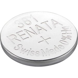 Дисковый элемент питания тип 381 на 1,5В - SR1120S 381 (RENATA) (код заказа 12999 )
