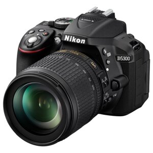 Фотоаппарат nikon D5300 kit AF-S DX nikkor 18-105mm f/3.5-5.6G ED VR, черный