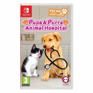 Игра Numskull Pups & Purrs Animal Hospital (цифровой ключ) + игрушка (кошка)