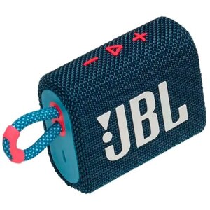 Jbl Портативная акустика JBL GO 3 (Синий/Розовый)