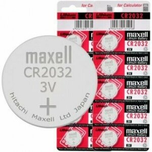 Литиевая батарейка таблетка Maxell CR2032, 5 штук