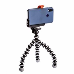 Мини-штатив с гибкими ножками Gorillapod 25 см и держателем смартфона для съемки горизонтального видео Fotokvant TM-06+SM-CL5