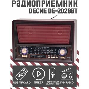 Радиоприемник DEGNE DE-2028BT red
