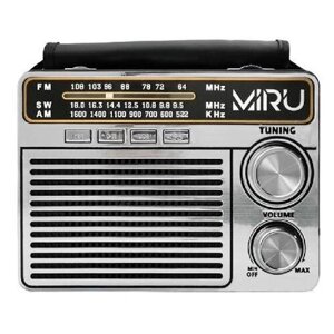 Радиоприемник Miru SR-1020 серебристый