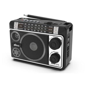 Радиоприемник ritmix RPR-171 (FM/AM/SW/USB/microsd/AUX) чёрный
