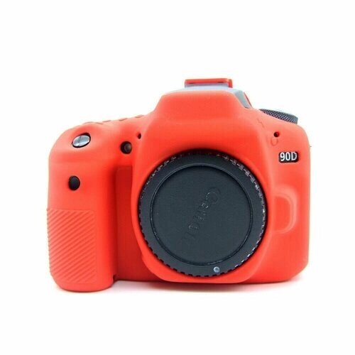 Силиконовый чехол CameraCase для Canon 90D (красный) (090)