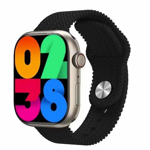 Смарт часы HK9 pro / Умные часы AMOLED Bluetooth iOS Android, черные
